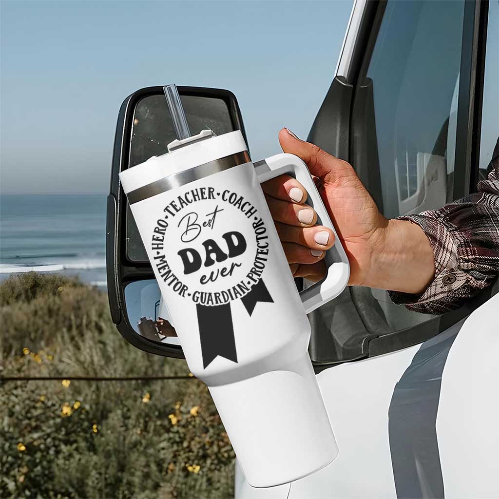 Best Dad Tumbler With Handle Gifts for Dad from Daughter Son Kids Present for Fathers Day