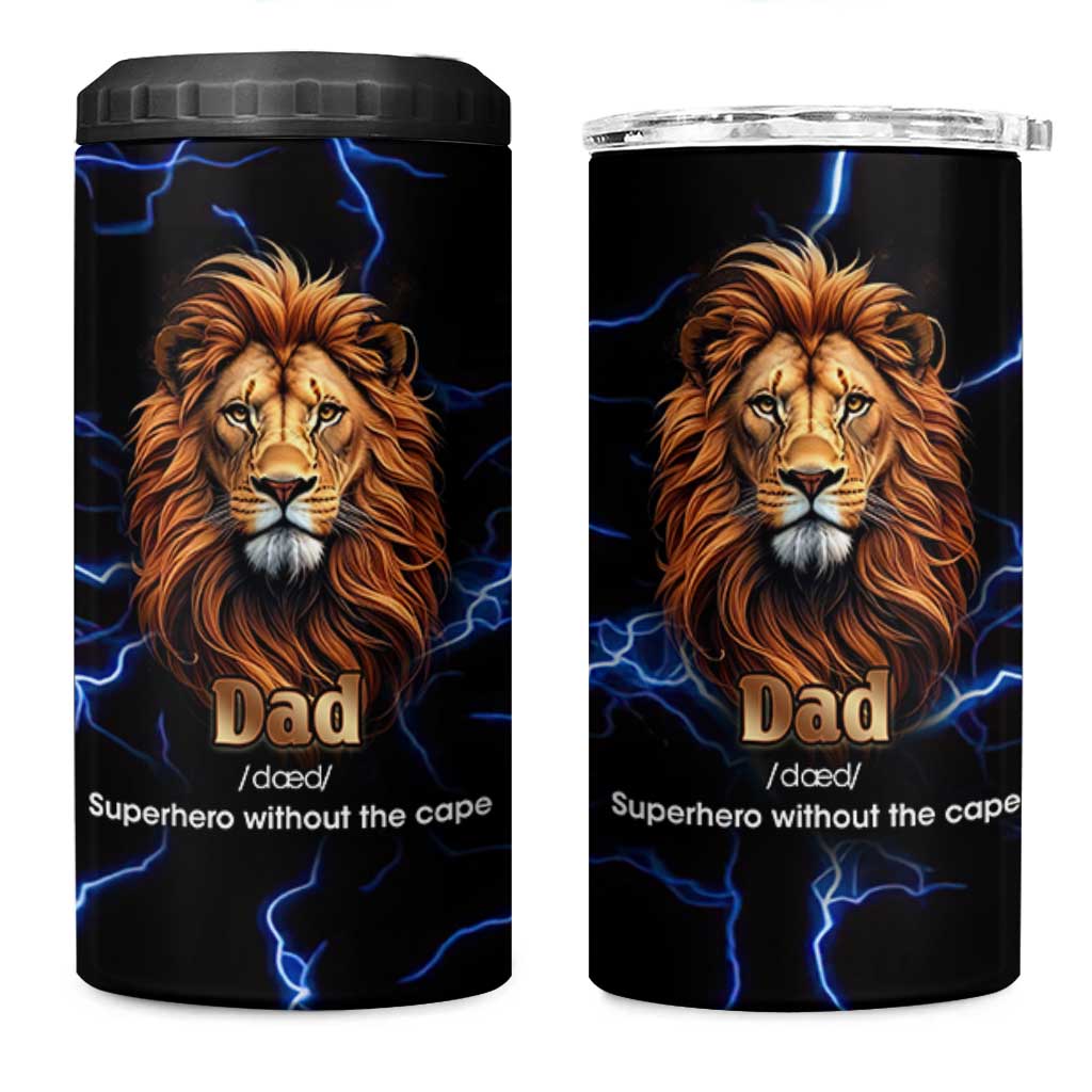 Funny Father's Day Gift For Dad 4 in 1 Can Cooler Tumbler Superhero Superdad Fathers Day Gifts for Dad from Daughter Son