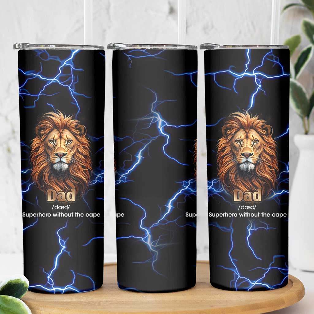 Funny Father's Day Gift For Dad Skinny Tumbler Superhero Superdad Fathers Day Gifts for Dad from Daughter Son
