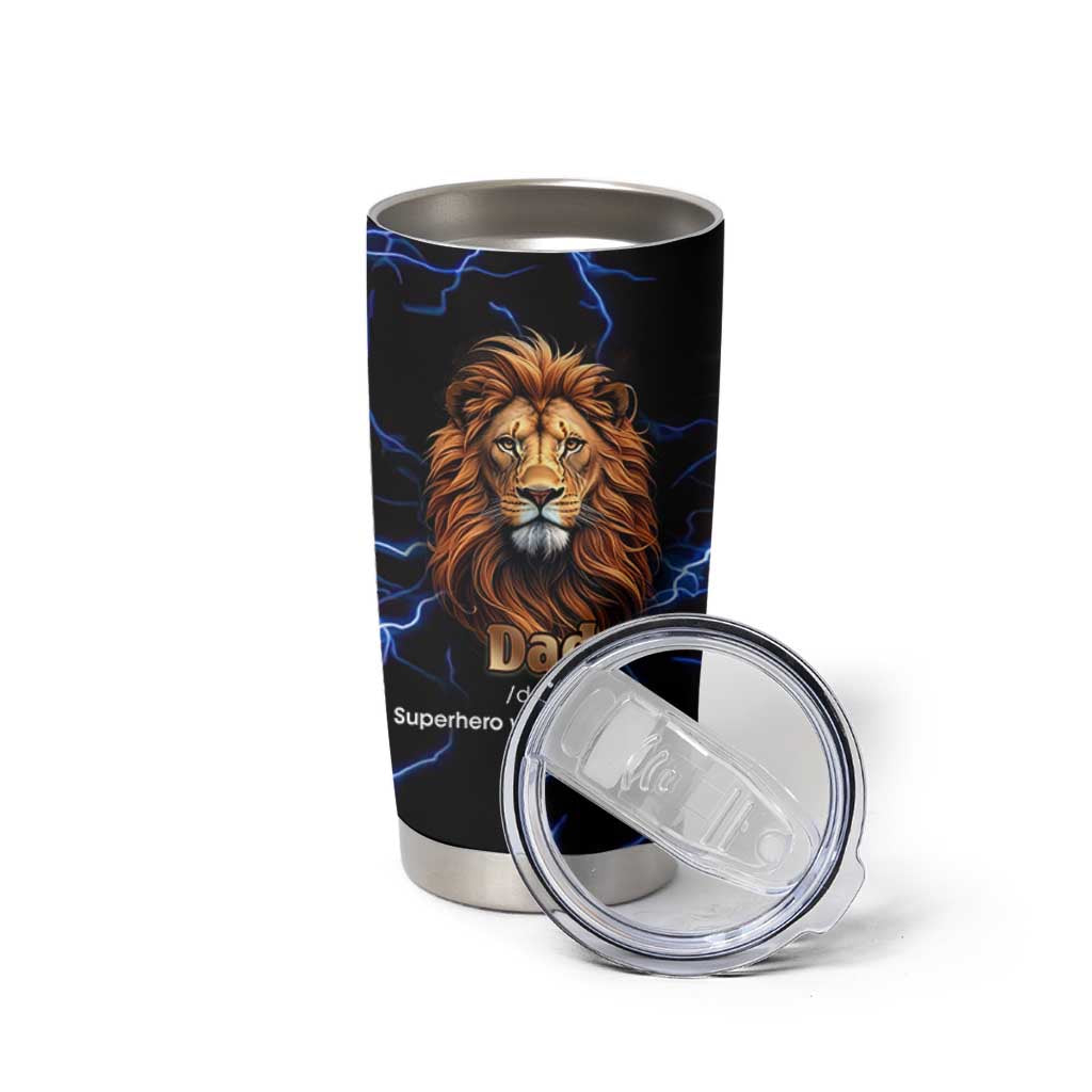 Funny Father's Day Gift For Dad Tumbler Cup Superhero Superdad Fathers Day Gifts for Dad from Daughter Son