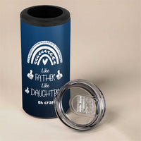 Dad Birthday Gifts From Daughter 4 in 1 Can Cooler Tumbler Like Father Like Daughter Oh Crap Funny Fathers Day Gifts