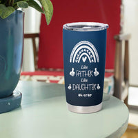 Dad Birthday Gifts From Daughter Tumbler Cup Like Father Like Daughter Oh Crap Funny Fathers Day Gifts