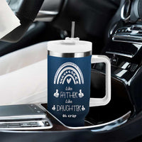 Dad Birthday Gifts From Daughter Tumbler With Handle Like Father Like Daughter Oh Crap Funny Fathers Day Gifts