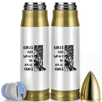 Gun Lovers Gifts For Women Bullet Tumbler Girls Just Want To Have Guns American Flag
