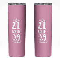 60th Birthday Gifts For Women Skinny Tumbler 21 With 39 Years Experience Funny 60 Year Olds