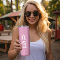 60th Birthday Gifts For Women Skinny Tumbler 21 With 39 Years Experience Funny 60 Year Olds