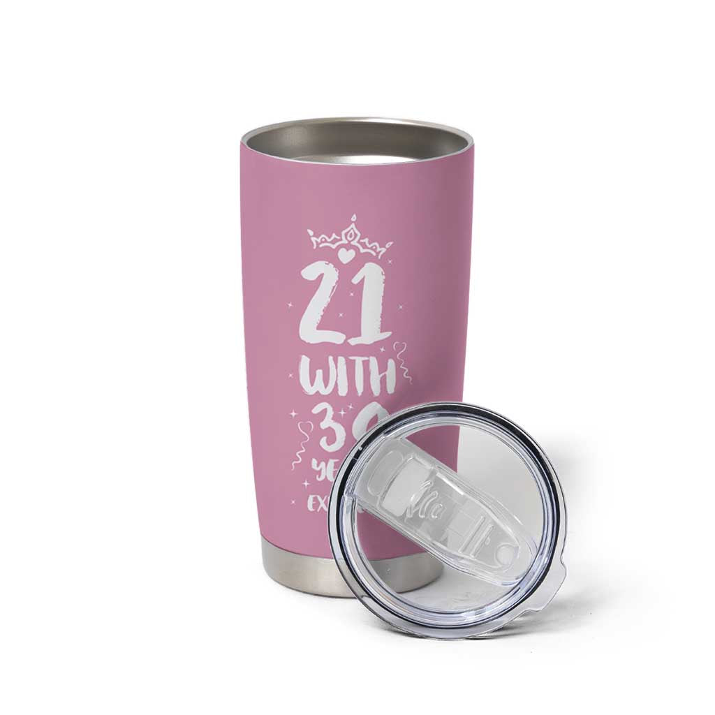60th Birthday Gifts For Women Tumbler Cup 21 With 39 Years Experience Funny 60 Year Olds