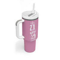 60th Birthday Gifts For Women Tumbler With Handle 21 With 39 Years Experience Funny 60 Year Olds