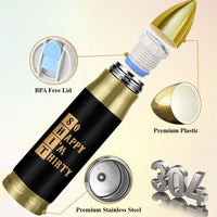 Funny 30th Birthday Gifts Bullet Tumbler So Happy Im Thirty 1996 30 Year Olds