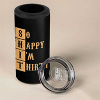 Funny 30th Birthday Gifts 4 in 1 Can Cooler Tumbler So Happy Im Thirty 1996 30 Year Olds