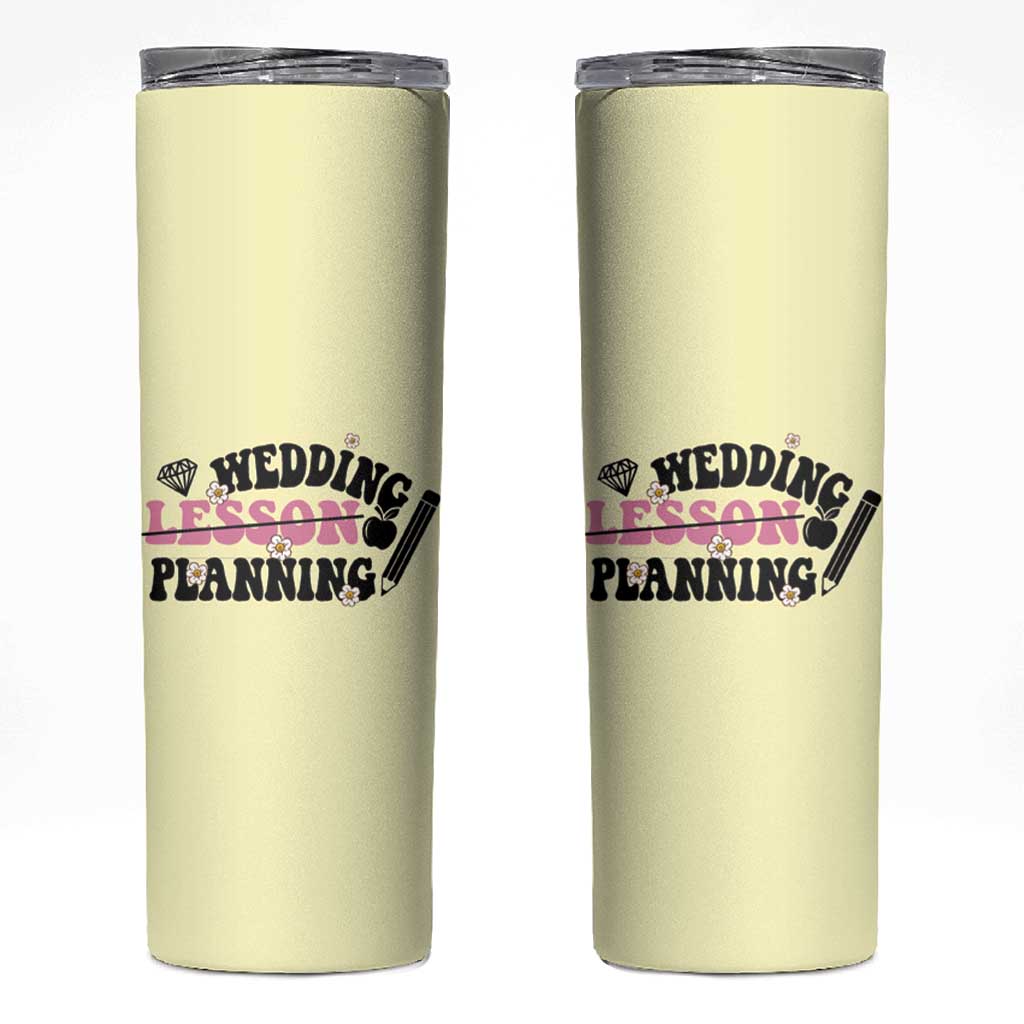 Teacher Wedding Gift Skinny Tumbler Lesson Planning Engaged Gifts for Her - Wonder Print Shop