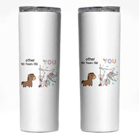 40th Birthday Skinny Tumbler Funny Dancing Unicorn 1986 Other 40 Year Olds