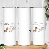 40th Birthday Skinny Tumbler Funny Dancing Unicorn 1986 Other 40 Year Olds