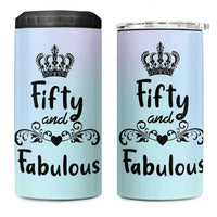 50th Birthday Gifts For Women 4 in 1 Can Cooler Tumbler 1976 Turning 50 Year Old Gift For Her Mom Wife Friends