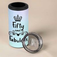 50th Birthday Gifts For Women 4 in 1 Can Cooler Tumbler 1976 Turning 50 Year Old Gift For Her Mom Wife Friends