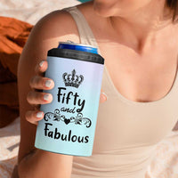 50th Birthday Gifts For Women 4 in 1 Can Cooler Tumbler 1976 Turning 50 Year Old Gift For Her Mom Wife Friends