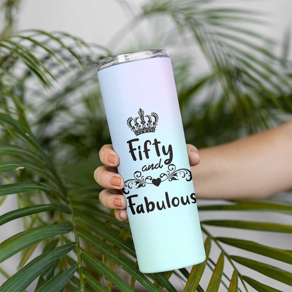 50th Birthday Gifts For Women Skinny Tumbler 1976 Turning 50 Year Old Gift For Her Mom Wife Friends
