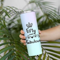 50th Birthday Gifts For Women Skinny Tumbler 1976 Turning 50 Year Old Gift For Her Mom Wife Friends