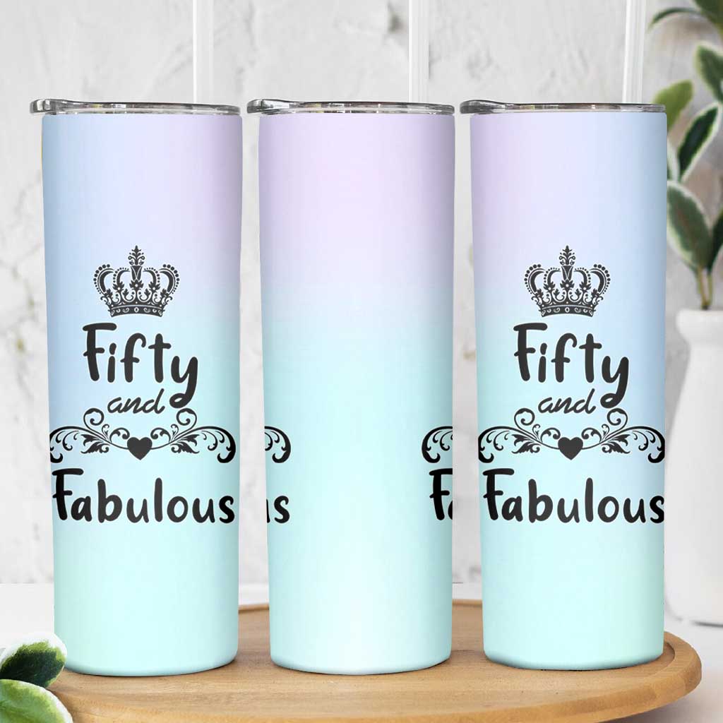 50th Birthday Gifts For Women Skinny Tumbler 1976 Turning 50 Year Old Gift For Her Mom Wife Friends