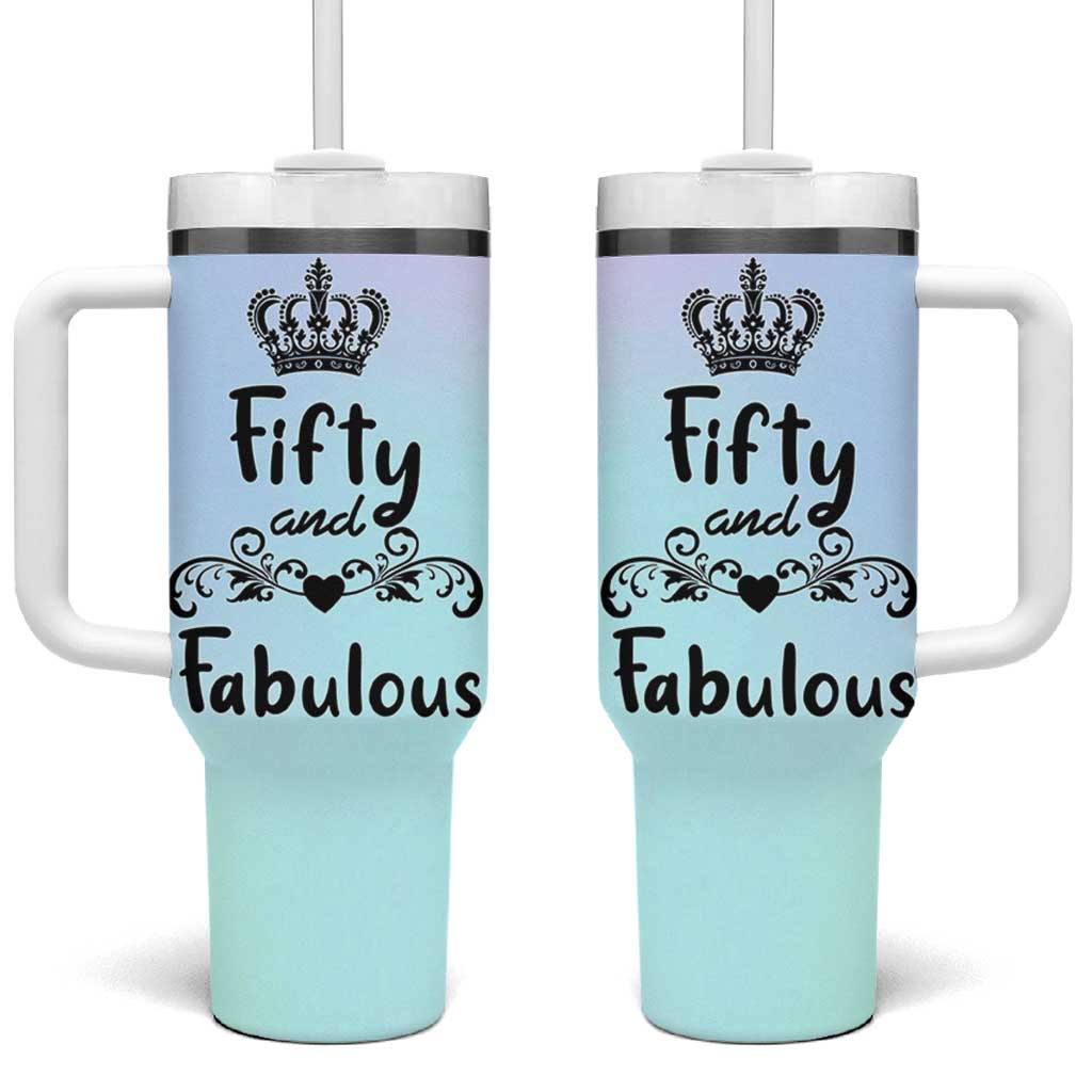 50th Birthday Gifts For Women Tumbler With Handle 1976 Turning 50 Year Old Gift For Her Mom Wife Friends