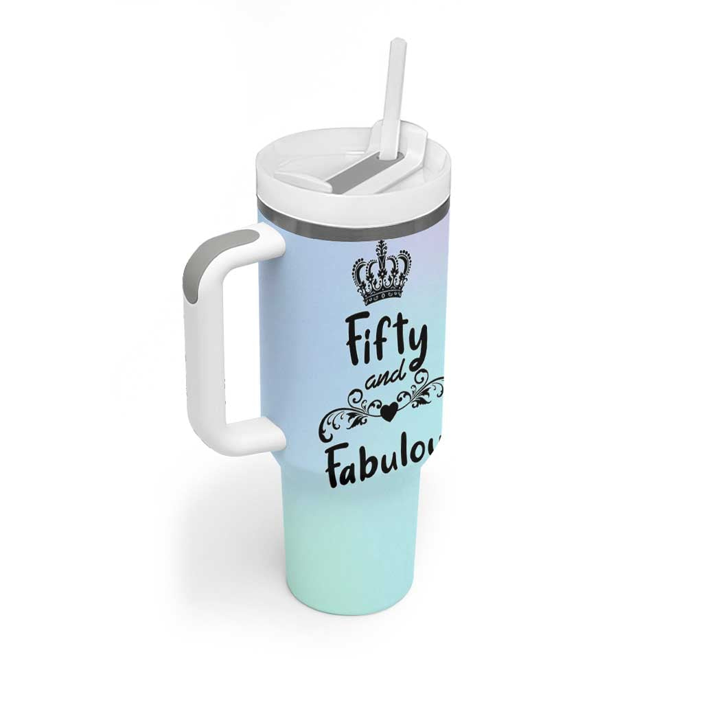 50th Birthday Gifts For Women Tumbler With Handle 1976 Turning 50 Year Old Gift For Her Mom Wife Friends