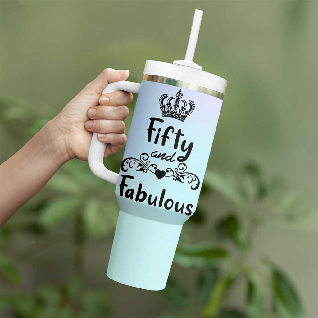 50th Birthday Gifts For Women Tumbler With Handle 1976 Turning 50 Year Old Gift For Her Mom Wife Friends