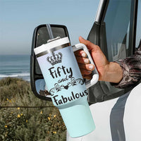 50th Birthday Gifts For Women Tumbler With Handle 1976 Turning 50 Year Old Gift For Her Mom Wife Friends