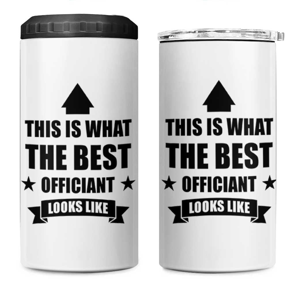 Wedding Officiant 4 in 1 Can Cooler Tumbler Funny Wedding Registry Best Officiants Ever Gift From Couple