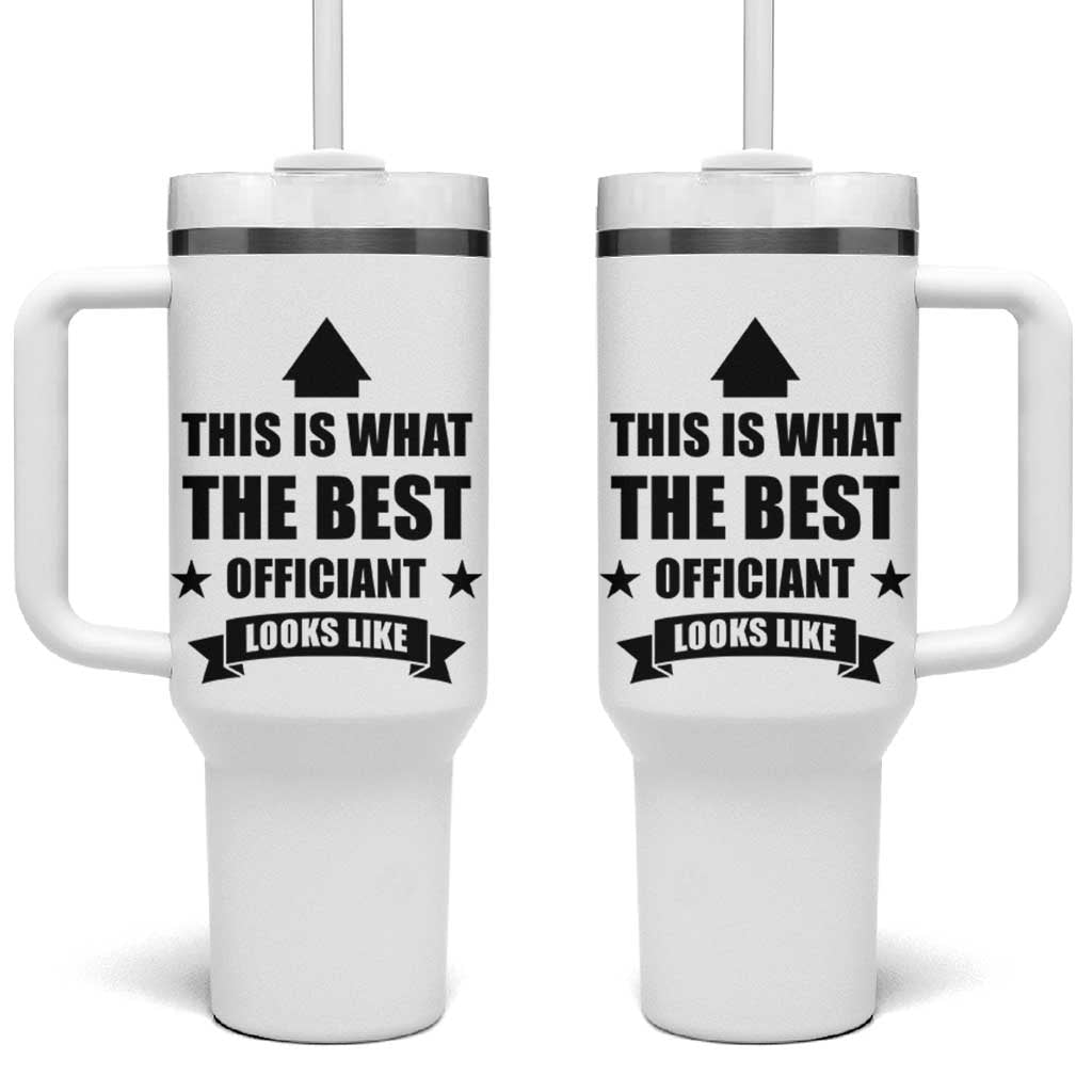Wedding Officiant Tumbler With Handle Funny Wedding Registry Best Officiants Ever Gift From Couple