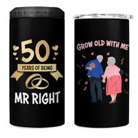 50th Wedding Anniversary For Couples 4 in 1 Can Cooler Tumbler 50 Years Of Being Mr Right Parents Golden Anniversary Gifts