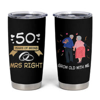 50th Wedding Anniversary For Couples Tumbler Cup 50 Years Of Being Mrs Always Right Parents Golden Anniversary Gifts