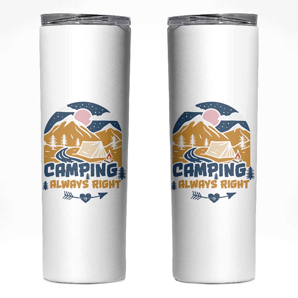 Camping Gifts Skinny Tumbler Outdoor Camping Mountain Nature Hiking Camp Lover Gift