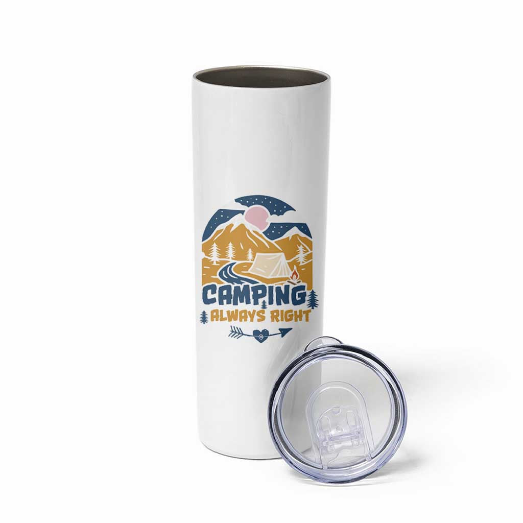 Camping Gifts Skinny Tumbler Outdoor Camping Mountain Nature Hiking Camp Lover Gift