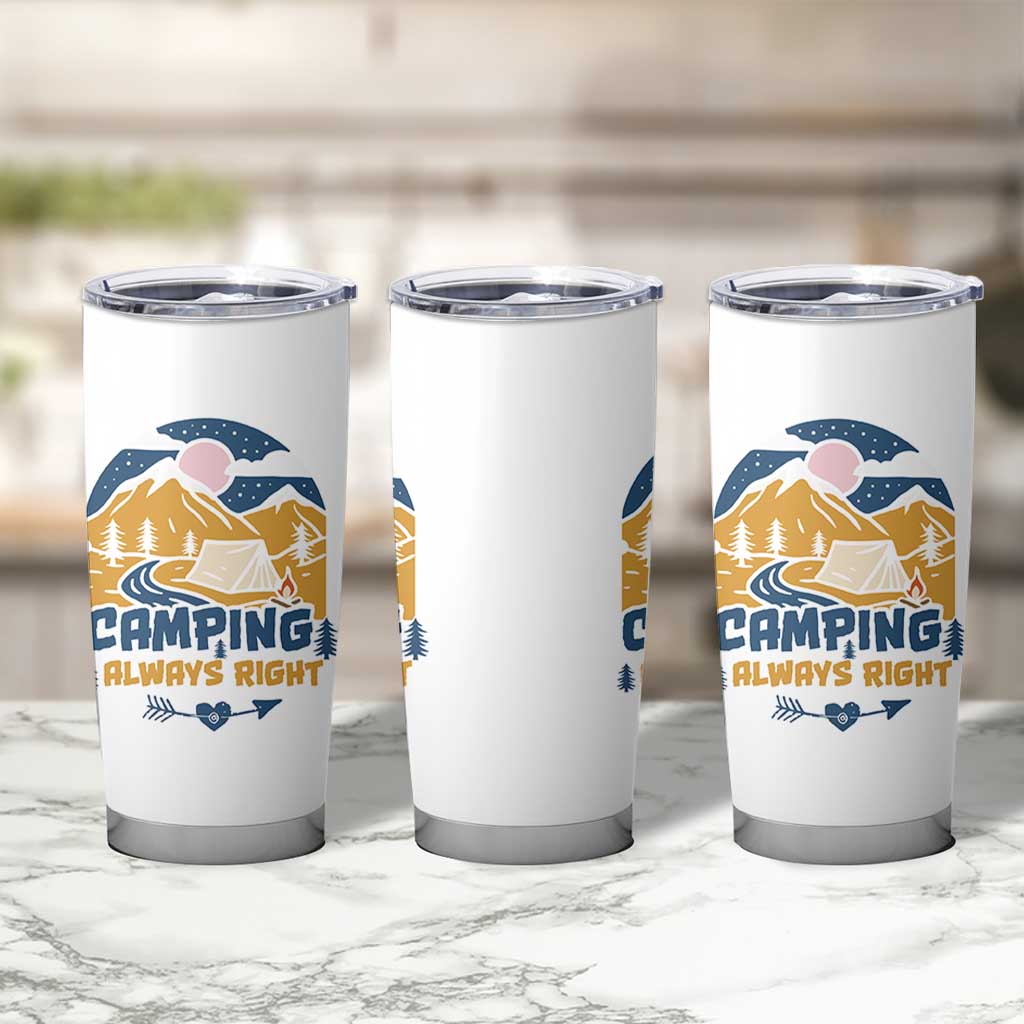 Camping Gifts Tumbler Cup Outdoor Camping Mountain Nature Hiking Camp Lover Gift