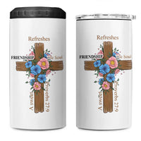 Friendship Gifts for Women 4 in 1 Can Cooler Tumbler A Sweet Friendship Refreshes The Soul Christian Gift