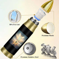 Christian Gifts Bullet Tumbler I Am The Light of The World Bible Verse John 8:12