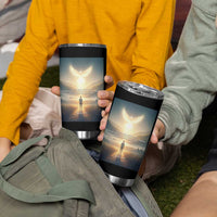 Christian Gifts Tumbler Cup I Am The Light of The World Bible Verse John 8:12