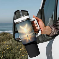 Christian Gifts Tumbler With Handle I Am The Light of The World Bible Verse John 8:12