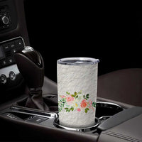 Abundant Blooms Tumbler Cup Soft Pink Rose Bouquet Garden Aesthetic Elegant Floral