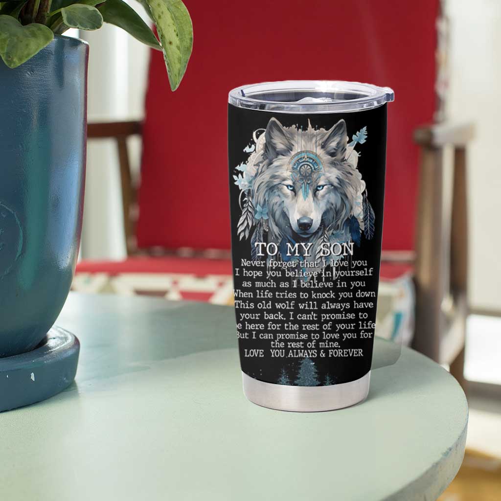 To My Son I Love You Tumbler Cup Graduation Christmas Birthday Gifts For Grown Son From Mom Dad