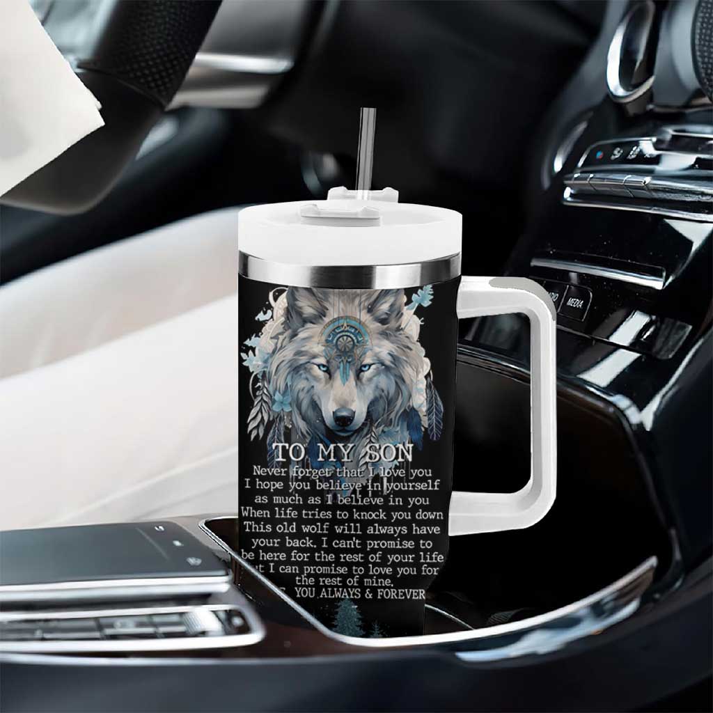 To My Son I Love You Tumbler With Handle Graduation Christmas Birthday Gifts For Grown Son From Mom Dad
