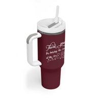 Mother-In-Law Gifts Tumbler With Handle Thank You For Rasing The Man Of My Life