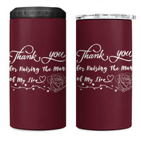 Mother-In-Law Gifts 4 in 1 Can Cooler Tumbler Thank You For Rasing The Love Of My Life