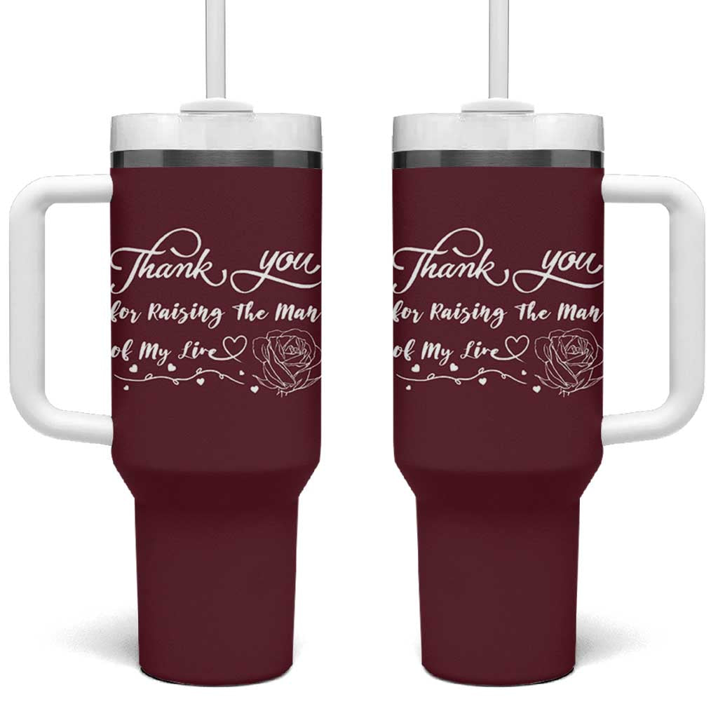 Mother-In-Law Gifts Tumbler With Handle Thank You For Rasing The Love Of My Life