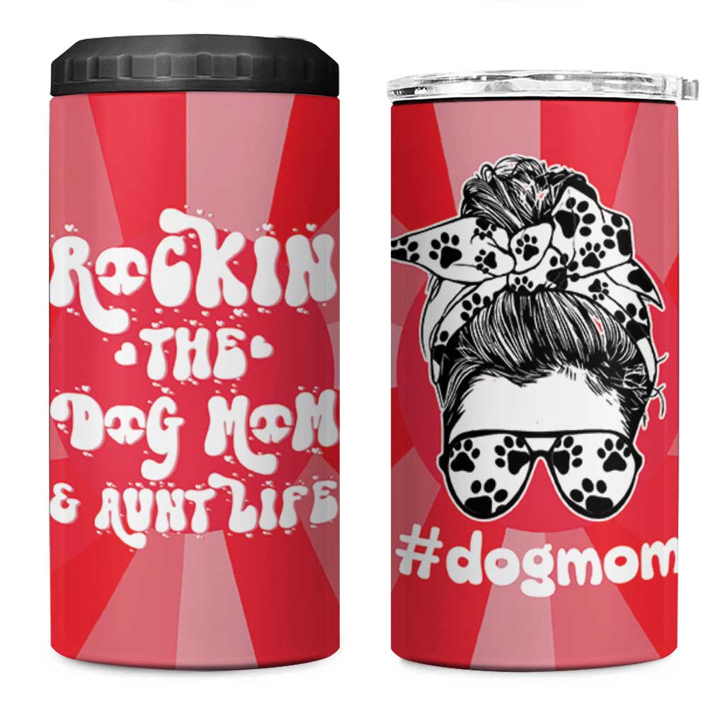 Aunt Gifts 4 in 1 Can Cooler Tumbler Dog Mom Auntie Gifts From Niece Nephew