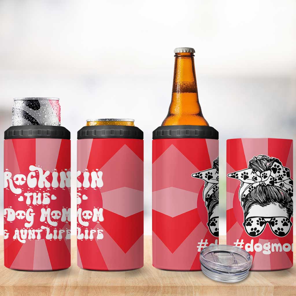 Aunt Gifts 4 in 1 Can Cooler Tumbler Dog Mom Auntie Gifts From Niece Nephew