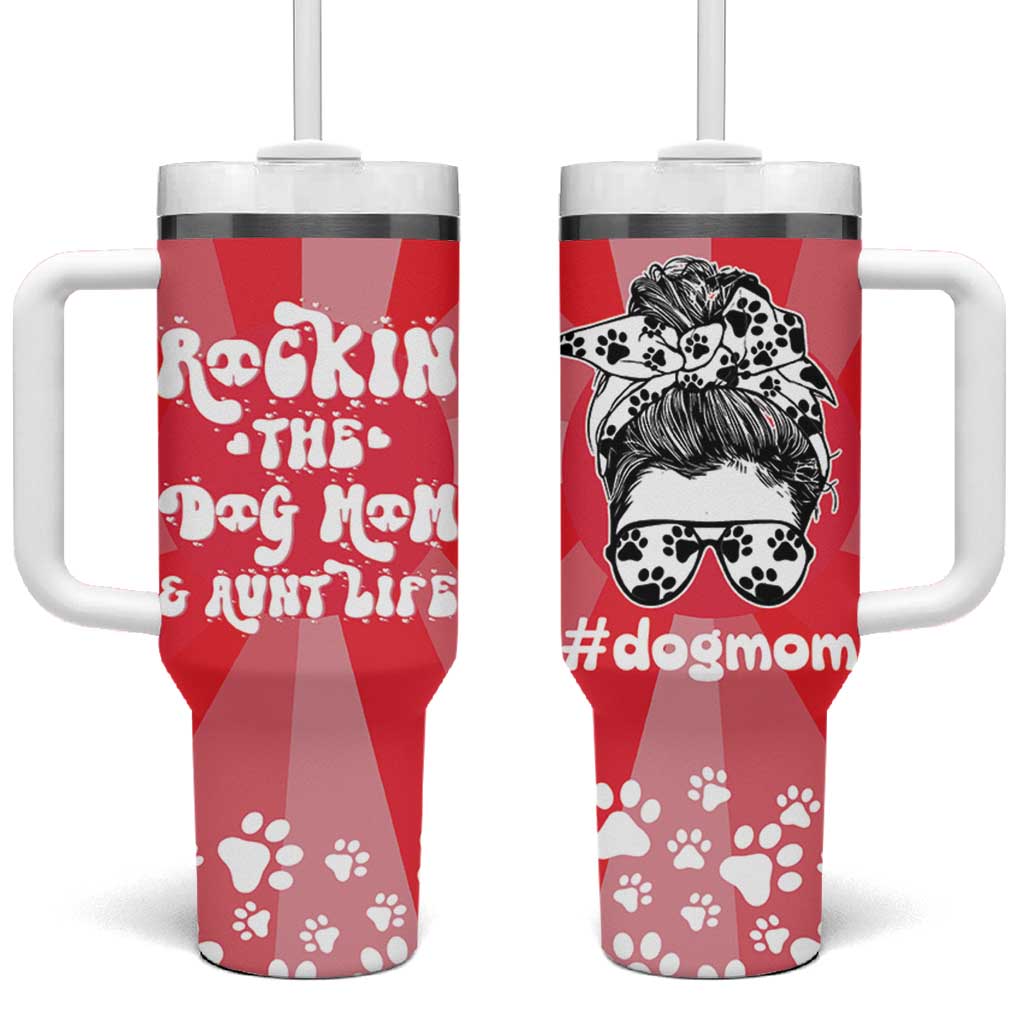 Aunt Gifts Tumbler With Handle Dog Mom Auntie Gifts From Niece Nephew
