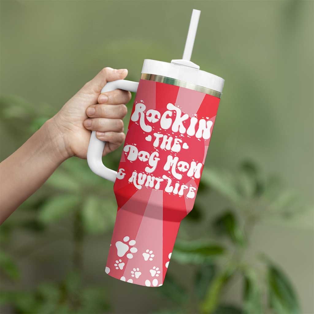 Aunt Gifts Tumbler With Handle Dog Mom Auntie Gifts From Niece Nephew