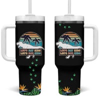 Grammar English Teacher Tumbler With Handle Funny Dinosaurs Punctuation Saves Lives Lets Eat Kids