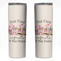 Cafecito & Chisme Skinny Tumbler Concha Pun Gift Mexican Themed Gifts in Spanish - Wonder Print Shop